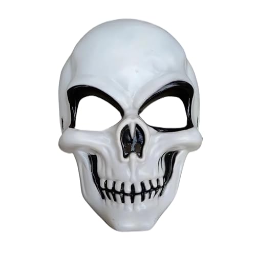Halloween Totenkopf Masken Horror Skelett Maske Skull Gesichtsmaske Grusel Totenkopfmaske Schädelmaske Scary Mask Creepy Halloween-Kostüm Erwachsene Kinder Hallowen Costume von Generic