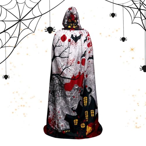 Halloween-Umhang, Halloween-Umhang | Vollkörper-Kapuzenumhang mit gruseligem Druck, Hoodies für Verkleidungen, Halloween-Cosplay-Kostüme für Frauen und Männer Halloween-Umhang, Halloween-Umhang | Vollkörper-Kapuzenumhang mit gruseligem Druck, Hoodies für Verkleidungen, Halloween-Cosplay-Kostüme für Frauen und Männer von Generic