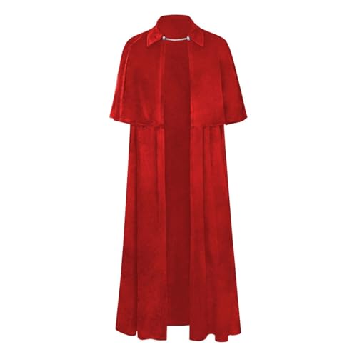 Halloween Umhang Herren,Vampir Umhang Erwachsene,Zaubererrobe Lange Samt Cape Satin Mantel Longstrickjacke Gothic Umhang Verkleidung Cosplay Uniform Mittelalter Kostüm Für Vampirball Accessoires Halloween Umhang Herren,Vampir Umhang Erwachsene,Zaubererrobe Lange Samt Cape Satin Mantel Longstrickjacke Gothic Umhang Verkleidung Cosplay Uniform Mittelalter Kostüm Für Vampirball Accessoires von Generic
