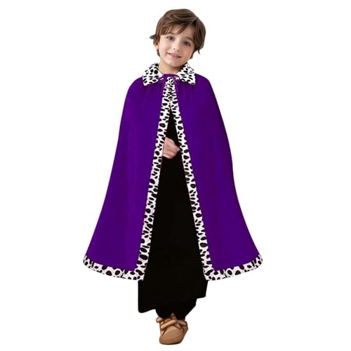 Halloween Umhang Kinder,Rot Königsmantel Unisex,Samtmantel prinz Cape Renaissance Longstrickjacke Bühnenperformance Capelet Mittelalter Verkleidung Für Kinder Halloween Mottoparty Theater Halloween Umhang Kinder,Rot Königsmantel Unisex,Samtmantel prinz Cape Renaissance Longstrickjacke Bühnenperformance Capelet Mittelalter Verkleidung Für Kinder Halloween Mottoparty Theater von Generic