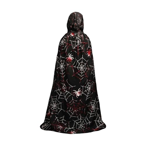 Halloween-Umhang für Erwachsene, Halloween-Umhang, Halloween-Umhang, gruseliger Druck, volle Länge, Umhang mit Kapuze, langer Umhang, Halloween, Halloween-Kostüm-Zubehör, Cosplay-Umhang, Kapuzenmantel Halloween-Umhang für Erwachsene, Halloween-Umhang, Halloween-Umhang, gruseliger Druck, volle Länge, Umhang mit Kapuze, langer Umhang, Halloween, Halloween-Kostüm-Zubehör, Cosplay-Umhang, Kapuzenmantel von Generic