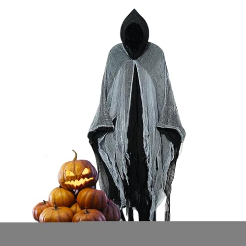 Halloween-Umhang für Erwachsene, Unisex, mit gruseliger Kapuze, für Kostüme, Partys und Halloween-Theater Halloween-Umhang für Erwachsene, Unisex, mit gruseliger Kapuze, für Kostüme, Partys und Halloween-Theater von Generic