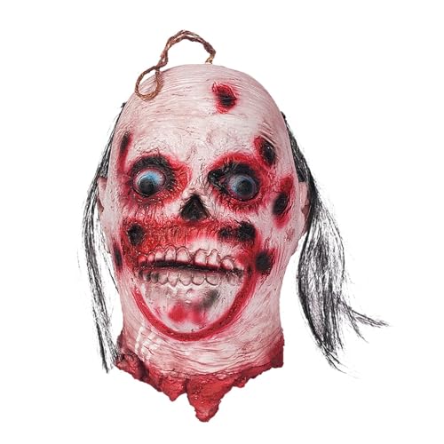 Halloween-Zubehör für geschnittenes Gesicht, Halloween-Zubehör für abgeschnittenes Gesicht, Partyzubehör, Blutiges Gesicht, realistisch, gruselig, mit Perücke, festliches Schnittgesicht ohne Geruch Halloween-Zubehör für geschnittenes Gesicht, Halloween-Zubehör für abgeschnittenes Gesicht, Partyzubehör, Blutiges Gesicht, realistisch, gruselig, mit Perücke, festliches Schnittgesicht ohne Geruch von Generic