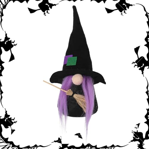 Halloween-Zwerge – Halloween-Zwerge aus Plüsch, Fledermaus-Wichtelpuppe, niedliche gesichtslose Puppenornamente | Halloween-Zwergpuppe für Kinder, Familie, Zuhause, Freund von Generic