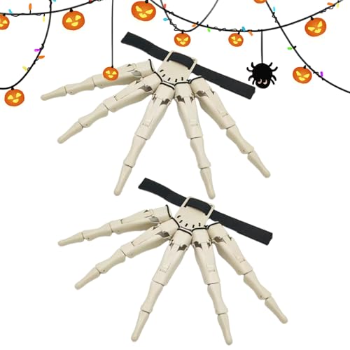 Halloween artikulierte Finger, flexibler Finger gruseliger Skelettknochenklaue Hand für Cosplay - Cosplay -Requisiten verkleiden Accessoire für Männer Männer Haunted House Themeed Party Halloween Roll von Generic