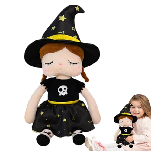 Halloween – niedliche Plüschfigur | Spielzeug aus Plüsch, weiche und niedliche Hexe für Halloween-Dekoration für die Heimdekoration Halloween – niedliche Plüschfigur | Spielzeug aus Plüsch, weiche und niedliche Hexe für Halloween-Dekoration für die Heimdekoration von Generic