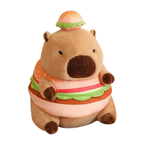 Hamburger Capybara Plüsch, Hamburger Capybara – niedliches Capybara-Spielzeug, Capybara Plüschtier, Capybara, weiches Capybara für Mädchen und , Heimdekoration Hamburger Capybara Plüsch, Hamburger Capybara – niedliches Capybara-Spielzeug, Capybara Plüschtier, Capybara, weiches Capybara für Mädchen und , Heimdekoration von Generic