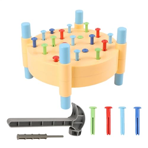 Hammerspielzeug – Holzspielzeug Für Kinder, Lernspielzeugset | Hämmeraktivität Für Kleinkinder, Interaktives Lernspiel Zur Förderung Der Entwicklung, Entwicklungsspielzeug Für Vorschulkinder, Spielzeu Hammerspielzeug – Holzspielzeug Für Kinder, Lernspielzeugset | Hämmeraktivität Für Kleinkinder, Interaktives Lernspiel Zur Förderung Der Entwicklung, Entwicklungsspielzeug Für Vorschulkinder, Spielzeu von Generic