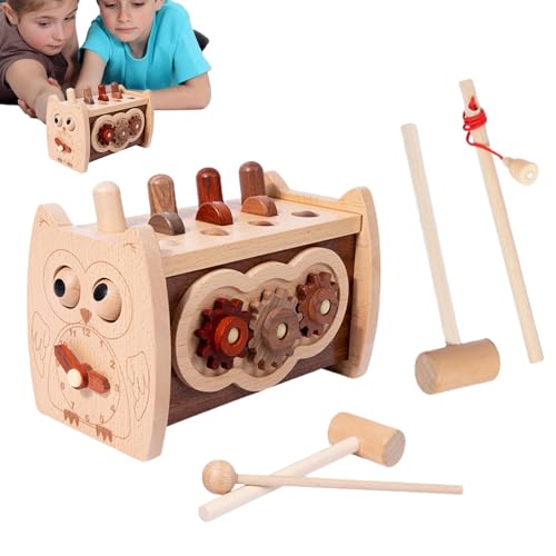 Hammerspielzeug für Holzspielzeug, niedliches Cartoon-Schlagspielzeug, sensorisches Spielzeug für die Hand-Augen-Koordination, Feinmotorik Hammerspielzeug für Holzspielzeug, niedliches Cartoon-Schlagspielzeug, sensorisches Spielzeug für die Hand-Augen-Koordination, Feinmotorik von Generic