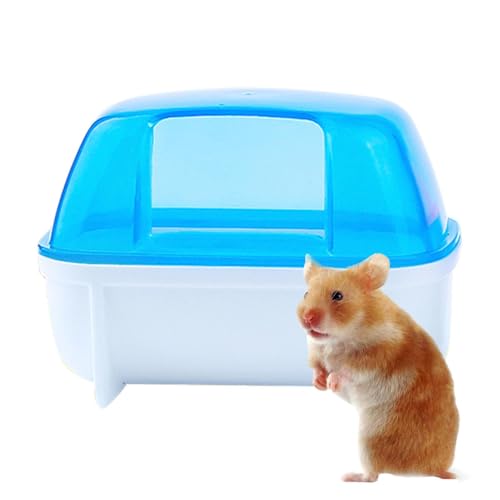 Hamster Sandbadbehälter - kleine tierische Badewanne | Sandbad | Hamster Katzentoilette Chinchilla Dust Bad House | Würfe Boxs, abnehmbare Hamster -Badewannen -Toilette, Zubehör für Rennmäuse, Mousee Hamster Sandbadbehälter - kleine tierische Badewanne | Sandbad | Hamster Katzentoilette Chinchilla Dust Bad House | Würfe Boxs, abnehmbare Hamster -Badewannen -Toilette, Zubehör für Rennmäuse, Mousee von Generic