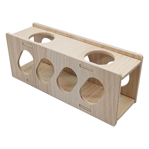 Hamster hideoutt - Hamster Toys | Hamster versteckt | Hamster Tunnel Escape Toy | Multifunktionales Hamsterhaus | Hamsterspielzeug Tunnel | Einfache Installation Holzspielzeug für Hamster,kleines von Generic