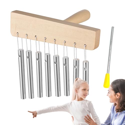Handchimes - Bar Chimes - 8 Hinweise Auf Bars Chime | Handglotz | Multifunktionalen Hand Schlaginstrumente | Klangheilungsinstrumente Für Erwachsene Frauen Männer Anfänger - 25x17cm/9.84x6,69 Zoll von Generic