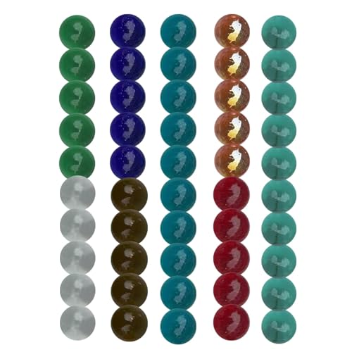 Handgefertigtes Glas Runde Marmor, Marmor Spiele für Kinder - Handgemachte gemischte farbige Marmordekoration - Dekorative Glas Edelsteine für Sammlerstücke, Glas Marmor für Aquarium, Vasen Handgefertigtes Glas Runde Marmor, Marmor Spiele für Kinder - Handgemachte gemischte farbige Marmordekoration - Dekorative Glas Edelsteine für Sammlerstücke, Glas Marmor für Aquarium, Vasen von Generic