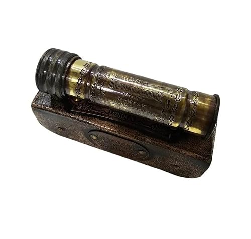 Handgefertigtes Kaleidoskop aus Messing, Vintage-Stil, maritimes optisches Messing, Sammlerstück, nautisches Geschenk von Generic