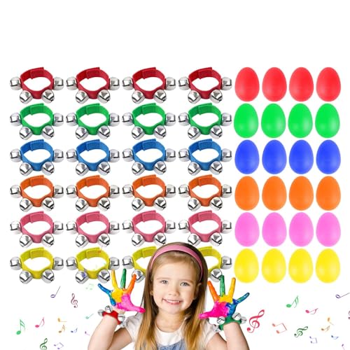 Handgelenkglocken für Kinder, Jingle Bell-Armband | Musikalisches Rhythmus-Spielzeug - Percussion-Musikarmband. Lustiges Musikinstrument und Percussion für kreatives Spielen. Armband, von Generic