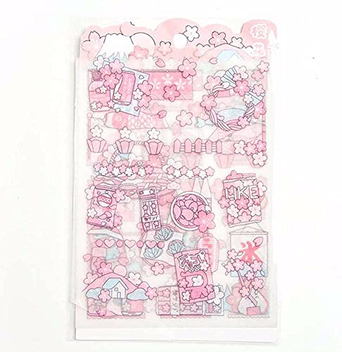Handkonto-Aufkleber Pink Girly Heart Frosted Sticker - Deko Tagebuch Flammpunkt Anime Nettes Design (4) von Generic