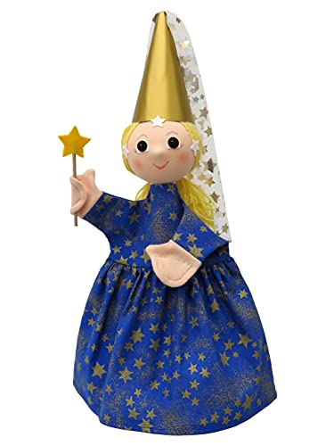 Handpuppe Märchenfigur Fee Prinzessin 39 cm, Ideal für Puppentheatre und Rollenspiele, für Kinder Baby Jungen Mädchen von Generic