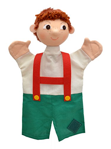 Handpuppe Märchenfigur Hansel 28 cm, Ideal für Puppentheatre und Rollenspiele, für Kinder Baby Jungen Mädchen von Generic