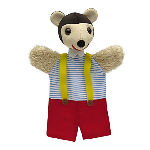 Handpuppe Tierhandpuppen Pezi 28 cm, Ideal für Puppentheatre und Rollenspiele, für Kinder Baby Jungen Mädchen von Generic