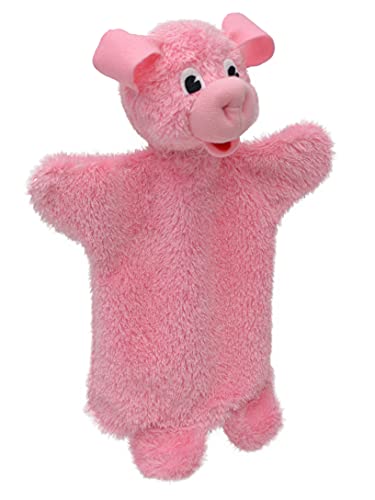 Handpuppe Tierhandpuppen Schwein 27 cm, Zoo Farm Cartoon Tierfigur theatrepuppe Handspielpuppe, für Kinder Baby Jungen Mädchen von Generic