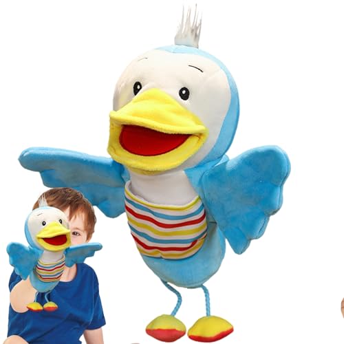 Handpuppe mit Ente | Interaktives Cartoon-Enten-Spielzeug | Tragbares Plüschtier, weiches Kinderspielzeug mit Handy zum Entspannen, Begleiten von Generic