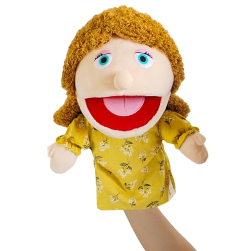 Handpuppen Für Kinder, Marionetten Für Kinder,Vaterpuppen Spielzeug - Familie Handpuppen, Mama Und Papa, Bruder Und Schwester Plüsch Handpuppen, Rollenspiel Spielzeug Puppen Für Kinder von Generic