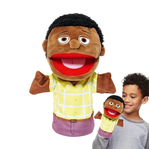Handpuppen-Spielzeug – Handpuppen zum Erzählen von Geschichten, Handpuppen für Tiere, Fingerpuppen, Plüschspielzeug für die Familie der schwarzen Menschen Handpuppen-Spielzeug – Handpuppen zum Erzählen von Geschichten, Handpuppen für Tiere, Fingerpuppen, Plüschspielzeug für die Familie der schwarzen Menschen von Generic