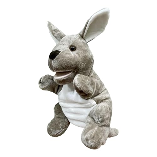 Handpuppen für Kinder, Tierpuppen - Plüsch-Handpuppe, Känguru Cartoon, Plüschspielzeug, Anime, Plüschtier, Spielzeug, Tier, Puppe, Kinder, beruhigendes Spielzeug von Generic