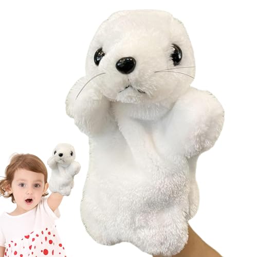 Handpuppen für Tiere, Handpuppen für kleine Kinder von 1 bis 3 Jahren, Plüsch-Handpuppe, Seelöwe, groß, niedliche Tierpuppen, weiche Tierpuppen Handpuppen für Tiere, Handpuppen für kleine Kinder von 1 bis 3 Jahren, Plüsch-Handpuppe, Seelöwe, groß, niedliche Tierpuppen, weiche Tierpuppen von Generic