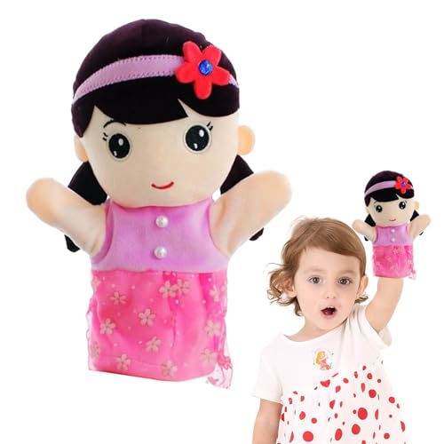Handpuppen mit beweglichem Mund, Handpuppen, niedliche Familienhandpuppen mit funktionierendem Mund, interaktives und lustiges Spielzeug für Kinder zum Spielen und Lernen, fördert die C Handpuppen mit beweglichem Mund, Handpuppen, niedliche Familienhandpuppen mit funktionierendem Mund, interaktives und lustiges Spielzeug für Kinder zum Spielen und Lernen, fördert die C von Generic