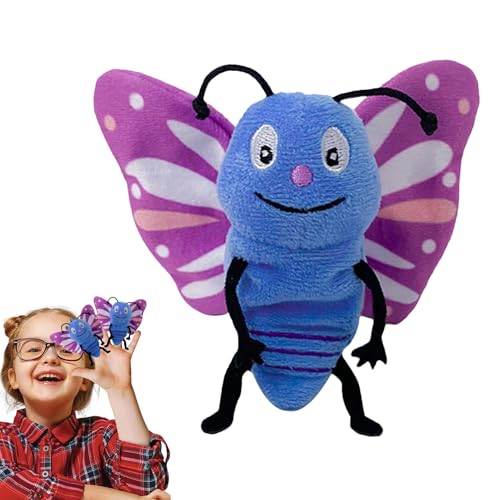 Handpuppen zum Geschichtenerzählen von Tieren, Bee Puppet, Caterpillar Toy, Handpuppenhände, Fingerpuppen, weiches Tierspielzeug für pädagogische Spiele, Sket von Generic