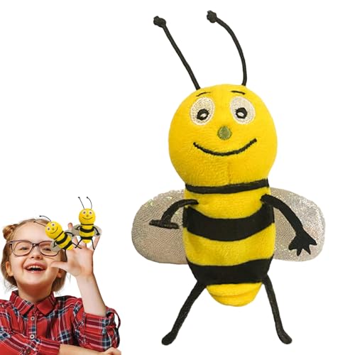 Handpuppen zum Geschichtenerzählen von Tieren, Bee Puppet, Caterpillar Toy, Handpuppenhände, Fingerpuppen, weiches Tierspielzeug für pädagogische Spiele, Sket von Generic