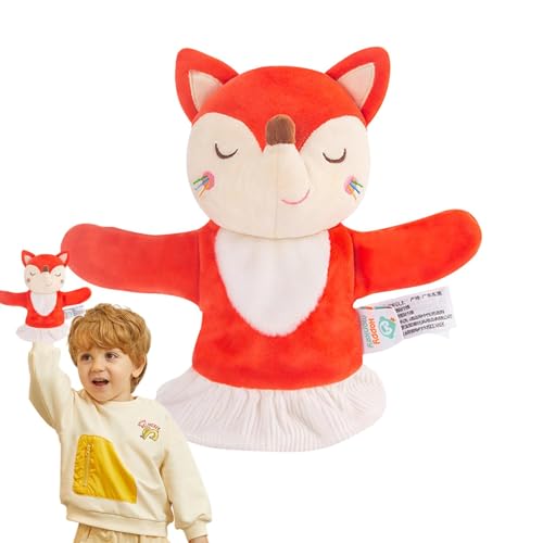 Handpuppentiere, kuschelige Tierwelpen, Puppets Theater, Theatershows, Fingerfiguren, Puppenspiel für Mädchen, Kuscheltiere und Plüschspielzeug, Realistisch, Waschbar für Sofa, Sofa, Bett, Stuhl von Generic