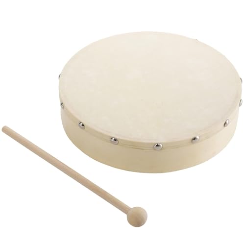 Handtrommel - Kinderrahmenrommel, Holz Drumset Musikinstrument mit Drumsticks, Pädagogisches Percussion-Instrument für Schule und Party, Kinder Drum Set zum Lernen und Spielen, Holzhandtrommel für von Generic