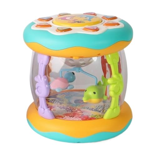 Handtrommelspielzeug, Handtrommelspielzeug für Kinder, Lichter, Musik, Handtrommeln, Meerestiere, Klappertrommel, sensorische Musikinstrumente, pädagogisches Musikspielzeug für Handtrommelspielzeug, Handtrommelspielzeug für Kinder, Lichter, Musik, Handtrommeln, Meerestiere, Klappertrommel, sensorische Musikinstrumente, pädagogisches Musikspielzeug für von Generic