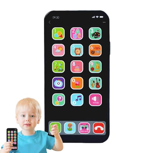 Handyspielzeug für Kinder, Spielzeug, langlebiges mobiles Gerät für kleine Kinder, Spielzeugtelefone mit simuliertem Touchscreen, mit Lichtern Handyspielzeug für Kinder, Spielzeug, langlebiges mobiles Gerät für kleine Kinder, Spielzeugtelefone mit simuliertem Touchscreen, mit Lichtern von Generic