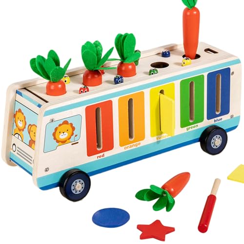 Harvest Game Puzzle Carots – aus Holz und Sortier-Set – Lernspielzeug für Camping, Auto, Park, Haus, Schule Harvest Game Puzzle Carots – aus Holz und Sortier-Set – Lernspielzeug für Camping, Auto, Park, Haus, Schule von Generic