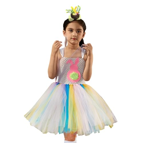 Hasenkostüm mit Tutu für Mädchen, Tutu-Rock für Tiere, Osterhasenkleid für Mädchen von 2 bis 10 Jahren, niedlicher Tutu-Rock aus Netzstoff, Cosplay-Kostüm für Halloween, Weihnachten, Fie Hasenkostüm mit Tutu für Mädchen, Tutu-Rock für Tiere, Osterhasenkleid für Mädchen von 2 bis 10 Jahren, niedlicher Tutu-Rock aus Netzstoff, Cosplay-Kostüm für Halloween, Weihnachten, Fie von Generic