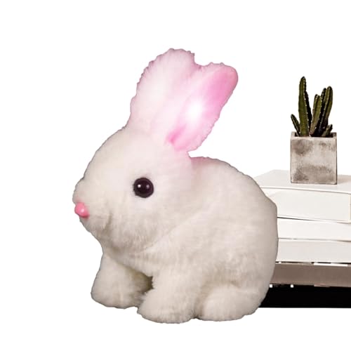 Hasenspielzeug zum Springen, Hopfen, Plüschtiere aus simuliertem Kaninchen, interaktives Plüschtier mit natürlichen Bewegungen für , Geburtstag, Ostern von Generic