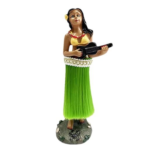 Hawaiianische Dashboard -Puppe - Bobblehead Dancing Figur, Swing Girl Decor | Auto Dashboard -Ornament, Girl schütteln Kopfspielzeug, süße hawaiianische Tanzpuppe für, Büro und Wohnkultur von Generic