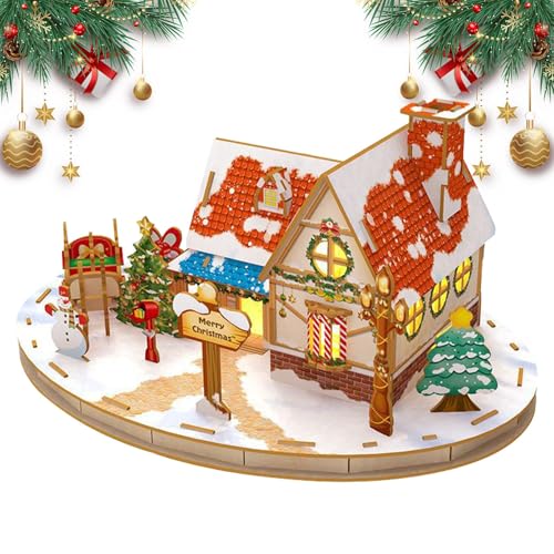 Heimpuzzle – Weihnachtsdekoration, Bastelset, Puzzle, Modellbausatz für Tischdekoration, Holzpuzzle Heimpuzzle – Weihnachtsdekoration, Bastelset, Puzzle, Modellbausatz für Tischdekoration, Holzpuzzle von Generic