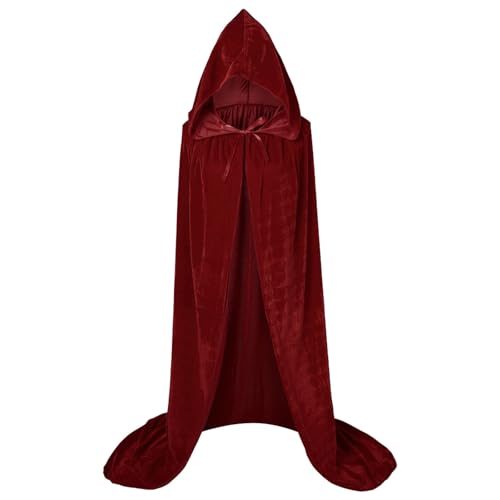Helloween Umhang mit Kapuze, Schwarzer Mittelalter Kostüm Damen Satin Vampir renaissance Cape Robe für Erwachsene Mantel für Karneval Halloween Cosplay Hexe Sensenmann Spukhaus Fasching Mantel. Helloween Umhang mit Kapuze, Schwarzer Mittelalter Kostüm Damen Satin Vampir renaissance Cape Robe für Erwachsene Mantel für Karneval Halloween Cosplay Hexe Sensenmann Spukhaus Fasching Mantel. von Generic