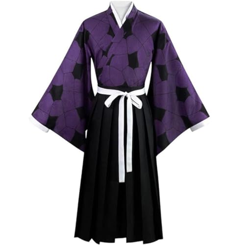 Herren Kokushibo Cosplay Kostüm Kimono Kleid Outfit Für Halloween Party,Blue-M von Generic