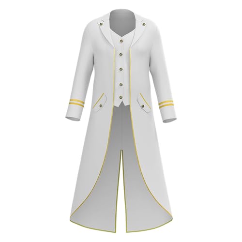 Herren Steampunk Frack Neu, Gothic Jacke Herren Lang, Klassisch Grün Mittelalter Mantel Retro Viktorianische Hof Gehrock Elegant Tuxedo Theater Performance Piraten Vampir Kleidung Halloween Kostüm Herren Steampunk Frack Neu, Gothic Jacke Herren Lang, Klassisch Grün Mittelalter Mantel Retro Viktorianische Hof Gehrock Elegant Tuxedo Theater Performance Piraten Vampir Kleidung Halloween Kostüm von Generic