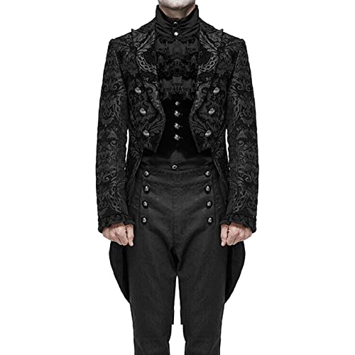 Herren Steampunk Frack Smokings Für Herren Gothic Frack Mantel Uniform Renaissance Piraten Vampir Party Cosplay Kostüme for Erwachsene Herren Frack Herren Kostüm Karneval Kostüm Herren Steampunk Frack Smokings Für Herren Gothic Frack Mantel Uniform Renaissance Piraten Vampir Party Cosplay Kostüme for Erwachsene Herren Frack Herren Kostüm Karneval Kostüm von Generic