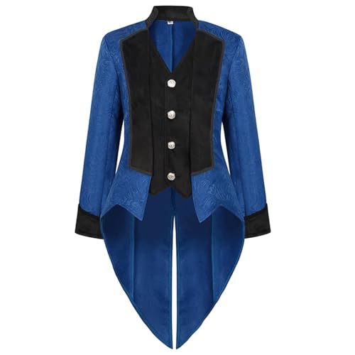 Herren Steampunk Kleidung - Gothic Jacke Herren Große Größen Schwarz Frack Retro Mittelalter Gehrock Viktorianische Hof Anzugweste Elegant Tuxedo Piraten Vampir Cosplay Kleidung Halloween Kostüm Herren Steampunk Kleidung - Gothic Jacke Herren Große Größen Schwarz Frack Retro Mittelalter Gehrock Viktorianische Hof Anzugweste Elegant Tuxedo Piraten Vampir Cosplay Kleidung Halloween Kostüm von Generic