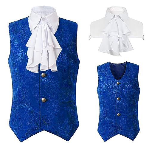 Herren Viktorianische Weste - Königlicher Prinz Anzugweste Herren Gothic Trachtenweste Elegant Mittelalter Anzug Weste Steampunk Gilet Halloween Kostüm Hochzeit Trachtenwesten für Männer Herren Viktorianische Weste - Königlicher Prinz Anzugweste Herren Gothic Trachtenweste Elegant Mittelalter Anzug Weste Steampunk Gilet Halloween Kostüm Hochzeit Trachtenwesten für Männer von Generic