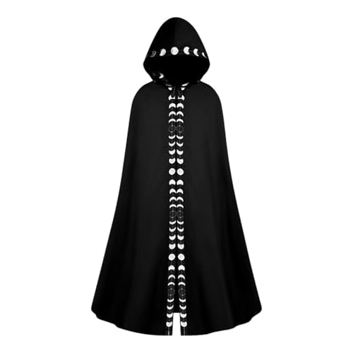 Hexe,Halloween-Haube- Halloween Cosplay Kostüm Overall Unisex | Full-Länge Halloween langen Mantel für Bühnenauftreten Maskeraden Hexe,Halloween-Haube- Halloween Cosplay Kostüm Overall Unisex | Full-Länge Halloween langen Mantel für Bühnenauftreten Maskeraden von Generic