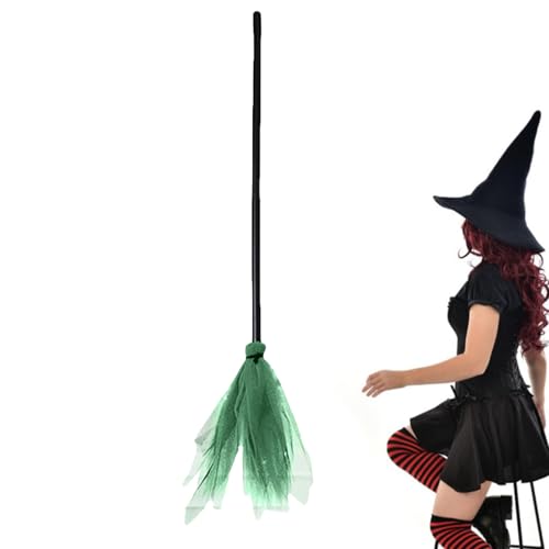 Hexenbesen - Hexenbesen Für Halloween - Spielzeug Deko Für Garten Kostüme Cosplay Bühnenauftritte Gruselhaus Halloween Partys von Generic