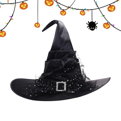 Hexenhüte Für Halloween - Damen Hexenhut Halloween - Originelle Festdekoration Für Innen Außen Gartenbereich Maskenball Hexenhüte Für Halloween - Damen Hexenhut Halloween - Originelle Festdekoration Für Innen Außen Gartenbereich Maskenball von Generic